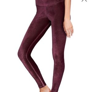 PINK Velvet Leggings, sz, M